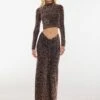 Ziggy Skirt In Bronze -Resa ziggy skirt in bronze 718999