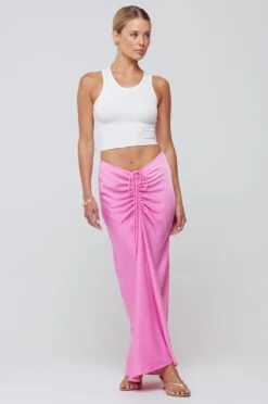 Ziggy Skirt In Dragon Fruit -Resa ziggy skirt in dragon fruit 342050